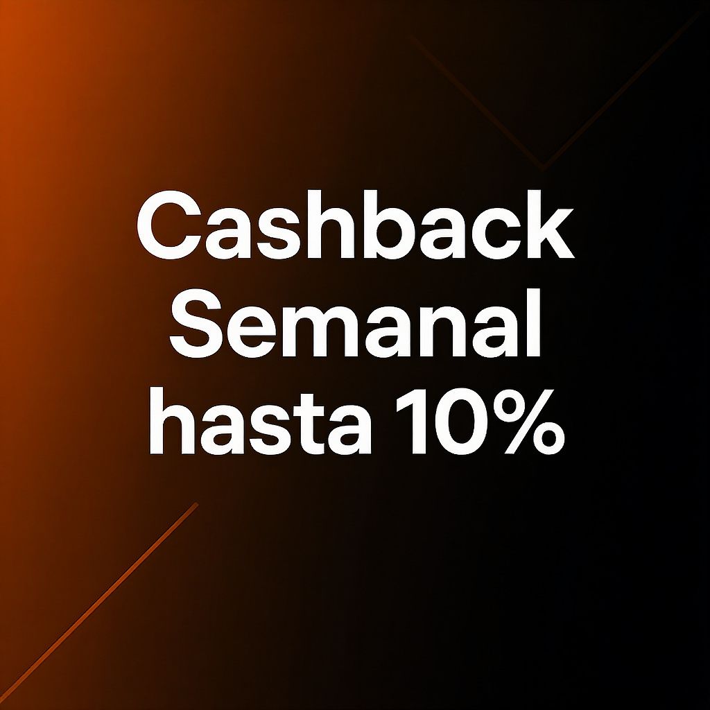 Cashback Semanal hasta 10%